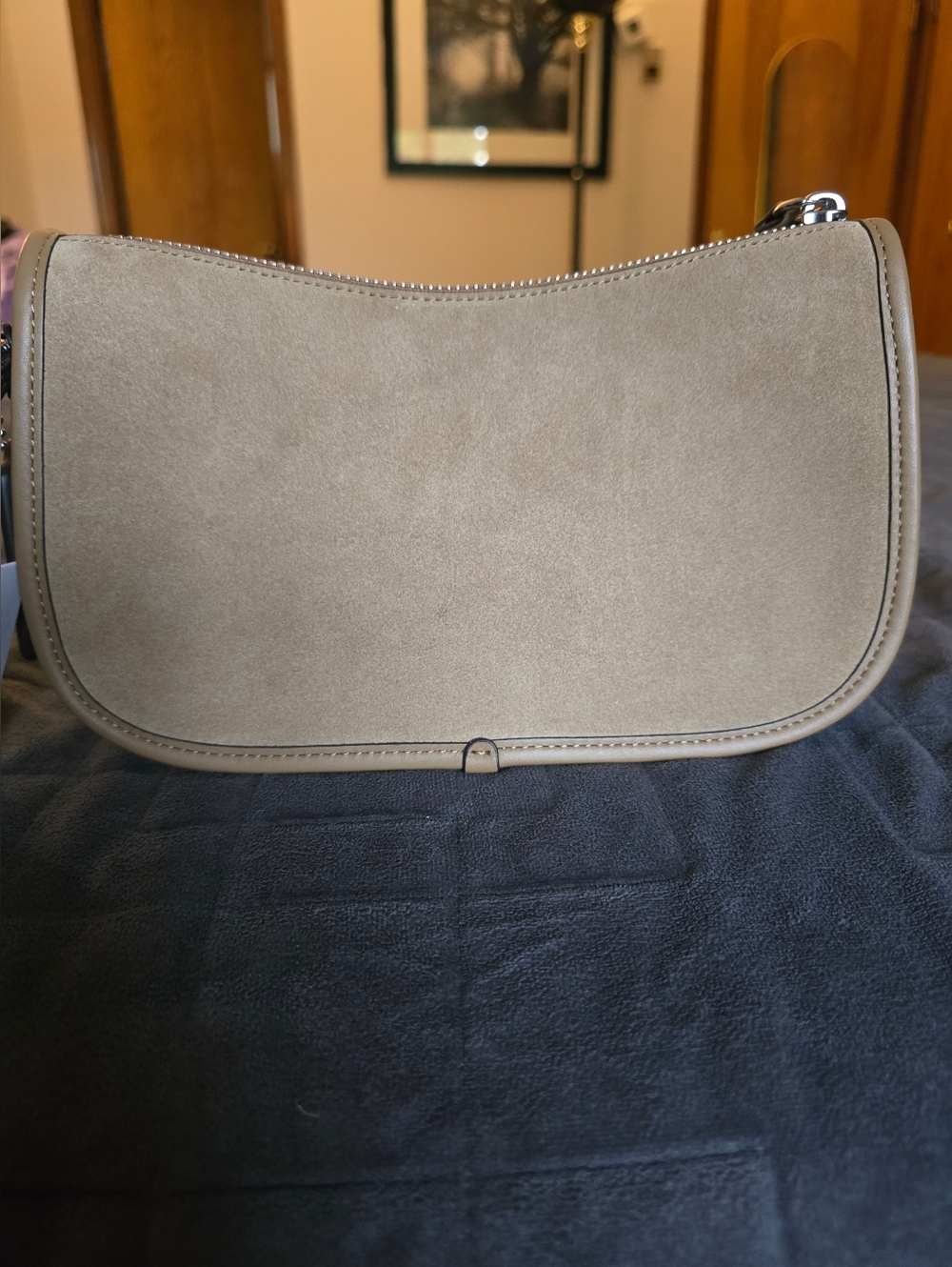 Coach Full Size Swinger in Peanut Suede - Picture 2 of 6